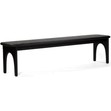 Luna Dining Bench In Charcoal