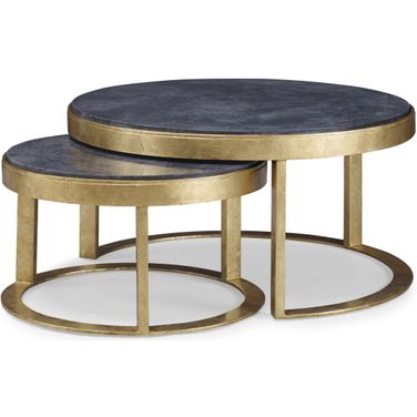 Lunsford Nesting Cocktail Tables In Gold