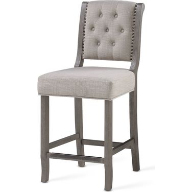 Luxe 26 Inch Stool In Gray