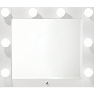 Luxo Vanity Mirror with LED In White