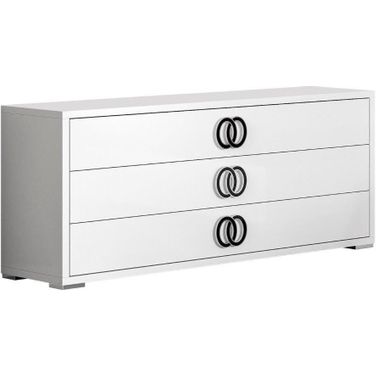 Luxuria Dresser In White And Black