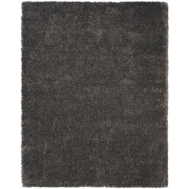 Luxurious Shag 7'10" x 9'10" Shag Indoor Rug In Grey