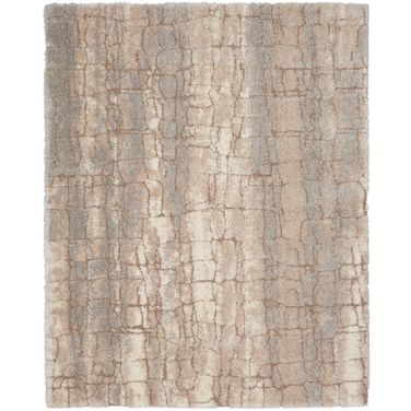 Luxurious Shag 7'10" x 9'10" Shag Indoor Rug In Ivory Beige