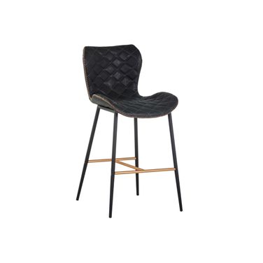 Lyla Counter Stool Set of 2 In Antique Black
