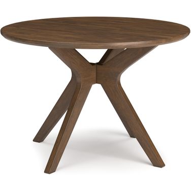 Lyncott Brown Round Dining Room Table