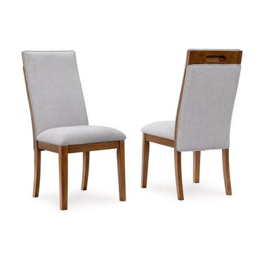 Lyncott Dining Chair Set of 2 In Beige and Brown