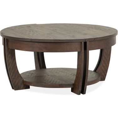 Lyndale Lift Top Storage Cocktail Table with Casters In Nutmeg
