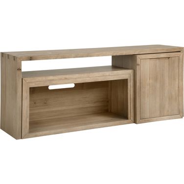 Lyndon 75 Inch Nesting Console with Storage In Light Cashmere