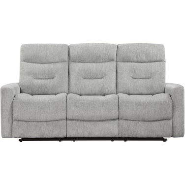 Lyndon Double Reclining Sofa In Gray