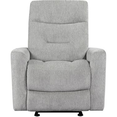 Lyndon Glider Reclining Chair In Gray