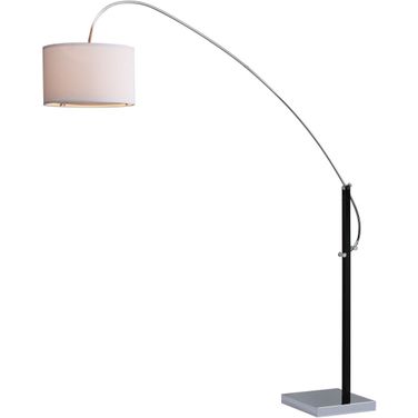 Lyra Chrome 111 Inch Adjustable Arc Floor Lamp