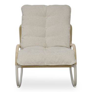 Lyra Outdoor Rocking Chair In Beige