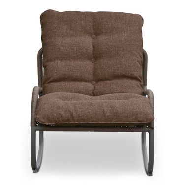 Lyra Outdoor Rocking Chair In Brown