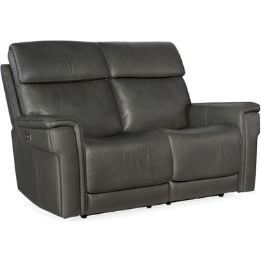 MS Lyra Zero Gravity Power Loveseat With Power Headrest In Grey