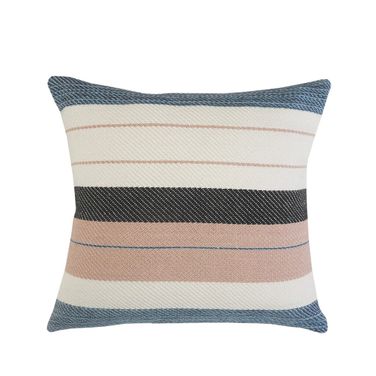 Lyran 24" x 24" Feather Filled Gareth Stripe Throw Pillow In Multicolor