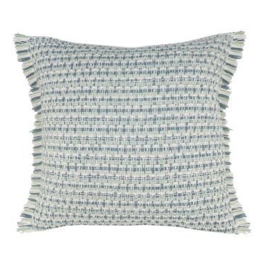 Lyran 24" x 24" Polyfill Insert Beverly Geometric Indoor/Outdoor Throw Pillow In Blue and Green