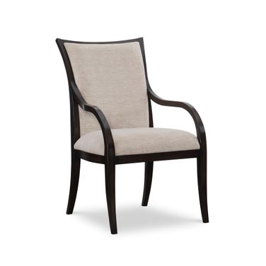 Lyric Arm Chair In Caviar and Stone