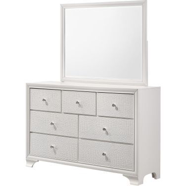Lyssa Dresser Mirror Frost In White