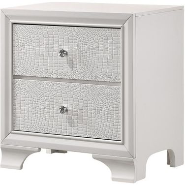 Lyssa Night Stand Frost In White