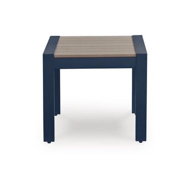 Mabry Shores Outdoor End Table In Blue