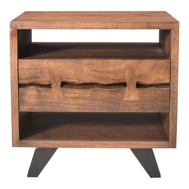 Madagascar Brown 2 Shelves Night Stand