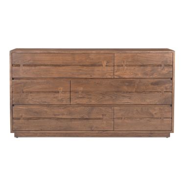 Madagascar Brown Wood 6 Drawers Dresser