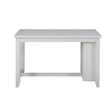 Madaket 60 Inch Counter Height Table with 3 Shelf Storage In Off White