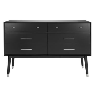 Madden Retro Dresser In Black/Silver