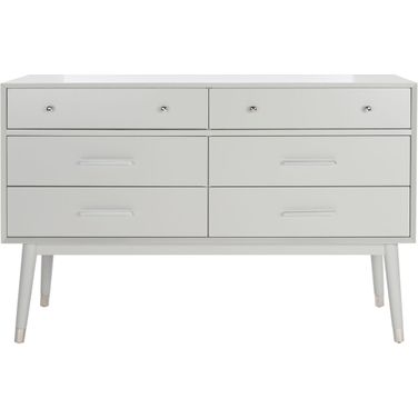 Madden Retro Dresser In Grey and Silver