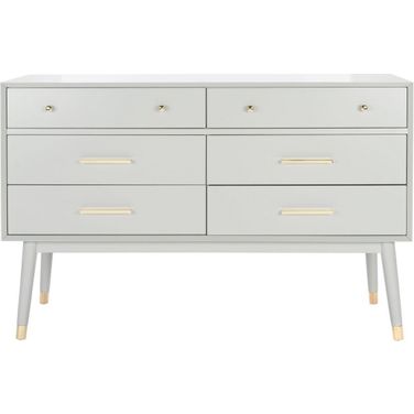 Madden Retro Dresser In Grey and Brass