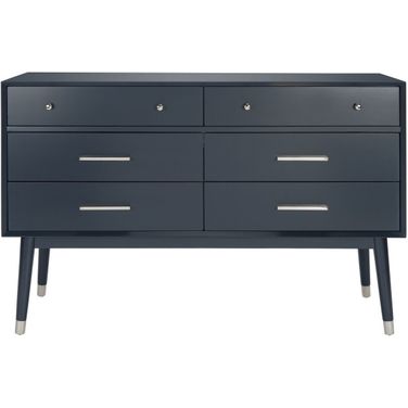 Madden Retro Dresser In Navy and Silver
