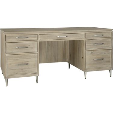 Maddox 66 Inch Executive Desk In Biscotti