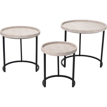 Maddox Side Tables In Ivory