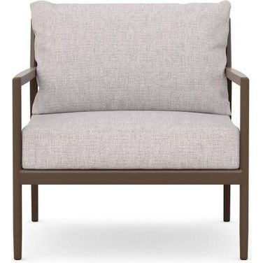 Madeira Club Chair with Cushion In Fawn and Bronze