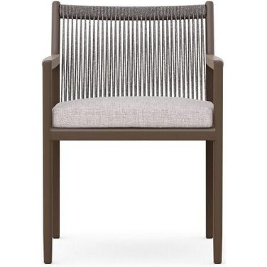 Madeira Dining Chair with Cushion In Fawn and Bronze