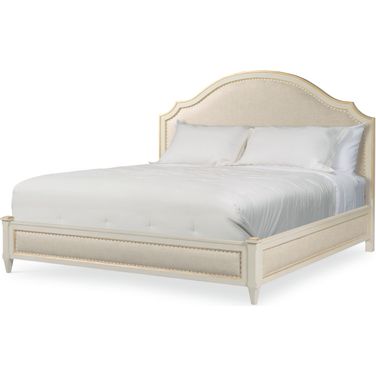 Madeline King Bed In Light Grey