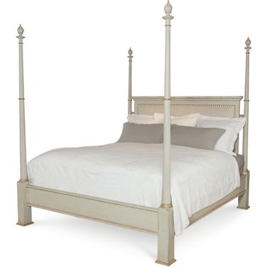 Madeline Queen Poster Bed In Off White