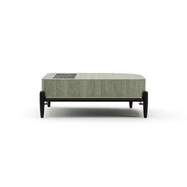 Madera Corner Cocktail Table In Brown and Green
