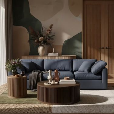 Madera Occasional Table Set In Brown Walnut
