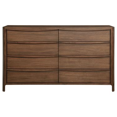 Maderia 8-Drawer Dresser Cabinet In Walnut