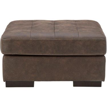Maderla Oversized Accent Ottoman In Walnut