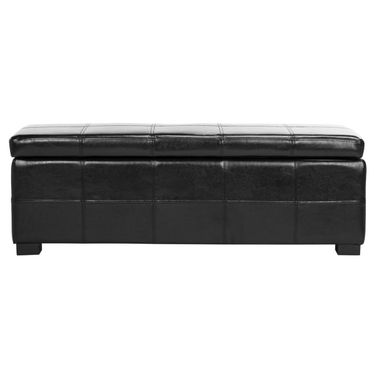 Madison Black 47 Inch Storage Bench
