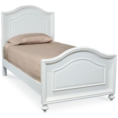 Madison Complete Twin Panel Bed In Natural White