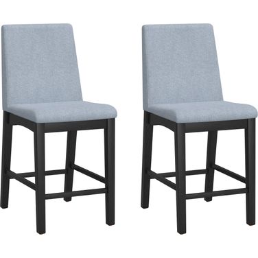 Madison Counter Height Chair Set of 2 In Gray