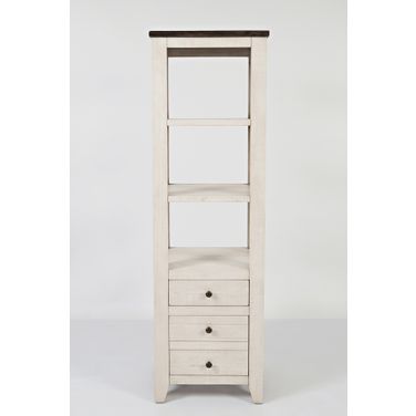 Madison County 22 Inch Pier Bookcase In Vintage White