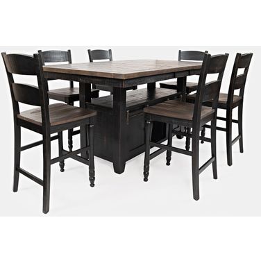 Madison County Adjustable Height Dining Room Set (Vintage Black)