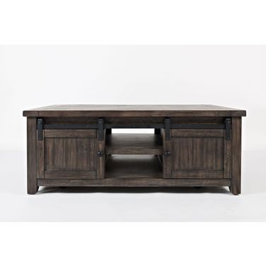 Madison County 50 Inch Barn Door Coffee Table In Brown