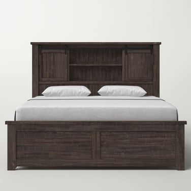 Madison County King Barn Door Bed In Brown