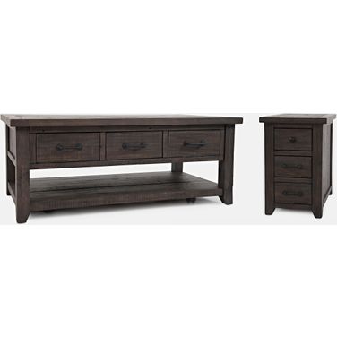 Madison County Occasional Table Set In Brown