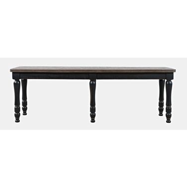 Madison County 54 Inch Dining Bench In Vintage Black